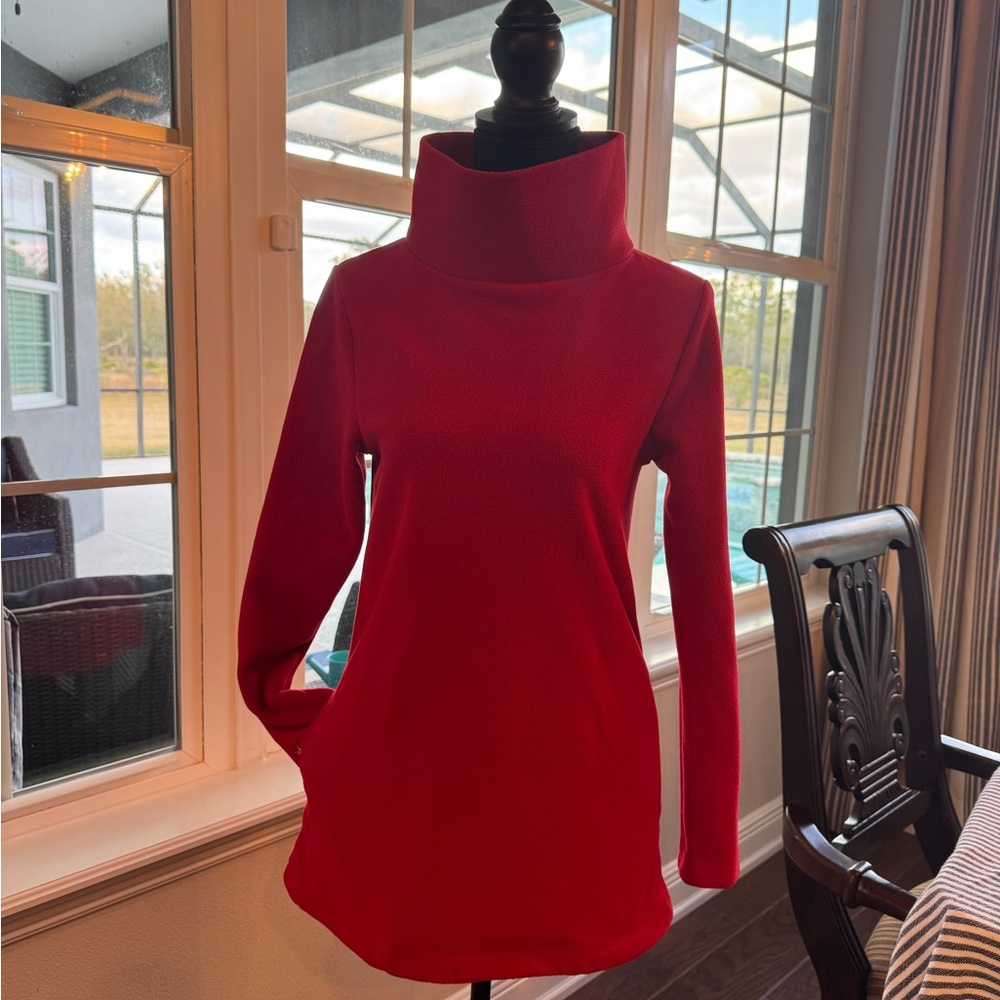 Dudley Stephens Red Turtleneck Sweater small
